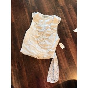 Lace White Kay Unger Blouse